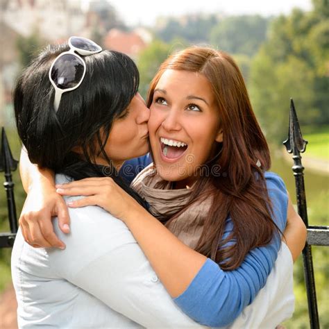 daughter kiss mother|Mother and Daughter Kissing .